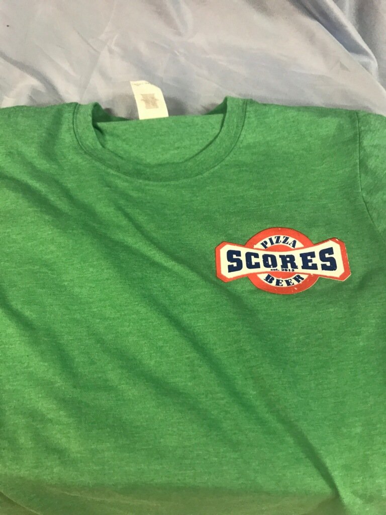 jeffpotvin1's tweet photo. Here is our new St Patrick's Day shirt for  Scores! https://t.co/2peWlV1Uth
