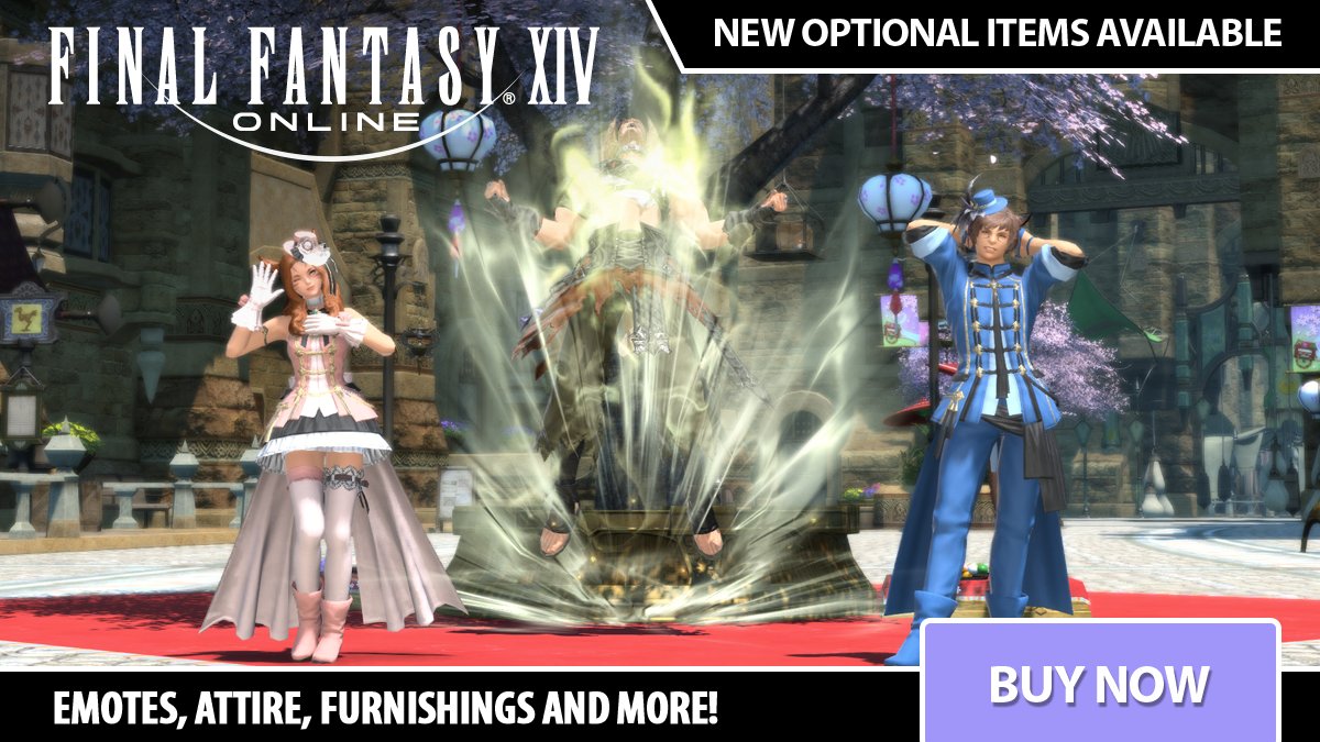 Final Fantasy Xiv New Optional Items Are Available Whether You Re Powering Up Or Singing And Dancing Like A Songbird There S Something For Everyone Ffxiv Buy Now On Mog Station T Co Yaswgrtvnk