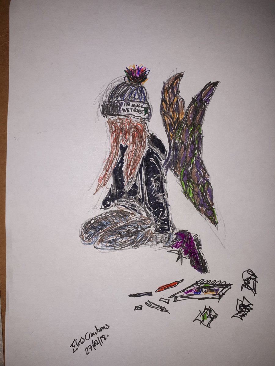 EGWCreations's tweet photo. @AidenHatfield @imwtclothing @RedMedusa13 @SDavis571 quick #nighttime #sketch #mindful #selfcare #CreativeGrief #CreativeTimeOut #PND #Anxiety #Depression #ReleaseAndLetGo https://t.co/typUD1waCA