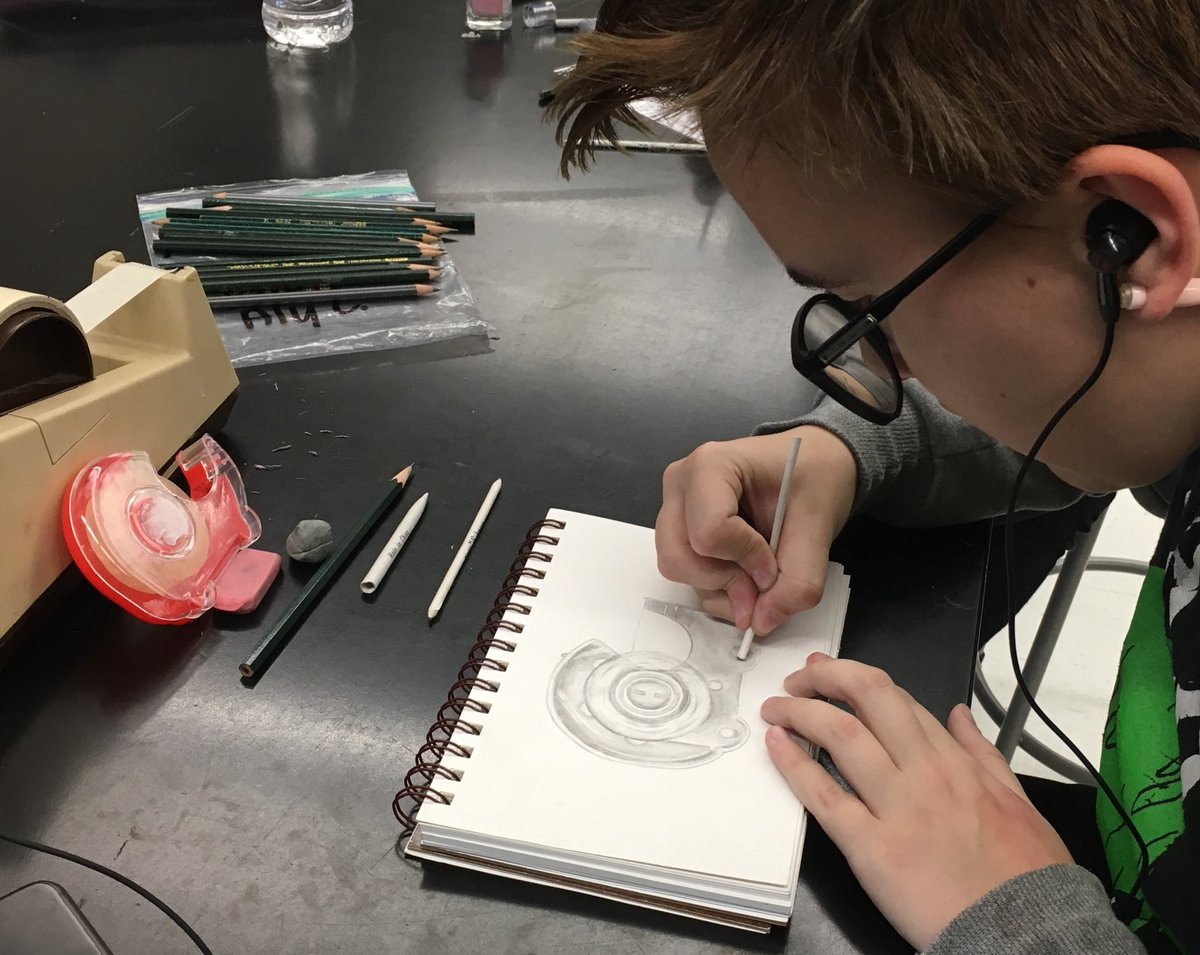 Morphing inanimate objects into animate objects - Phase 1! Love my 9th gr drawing students &amp; their work ethic!