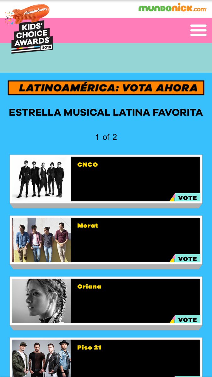 CNCOmusic's tweet photo. ¿Ya votaron? 🚨 VAMOS #CNCOwners 💪🏼💥 VOTEN AQUÍ: https://t.co/CEKF7luFKp #KCA #EstrellaMusicalLatinaCNCO https://t.co/tbvAWWkrUS