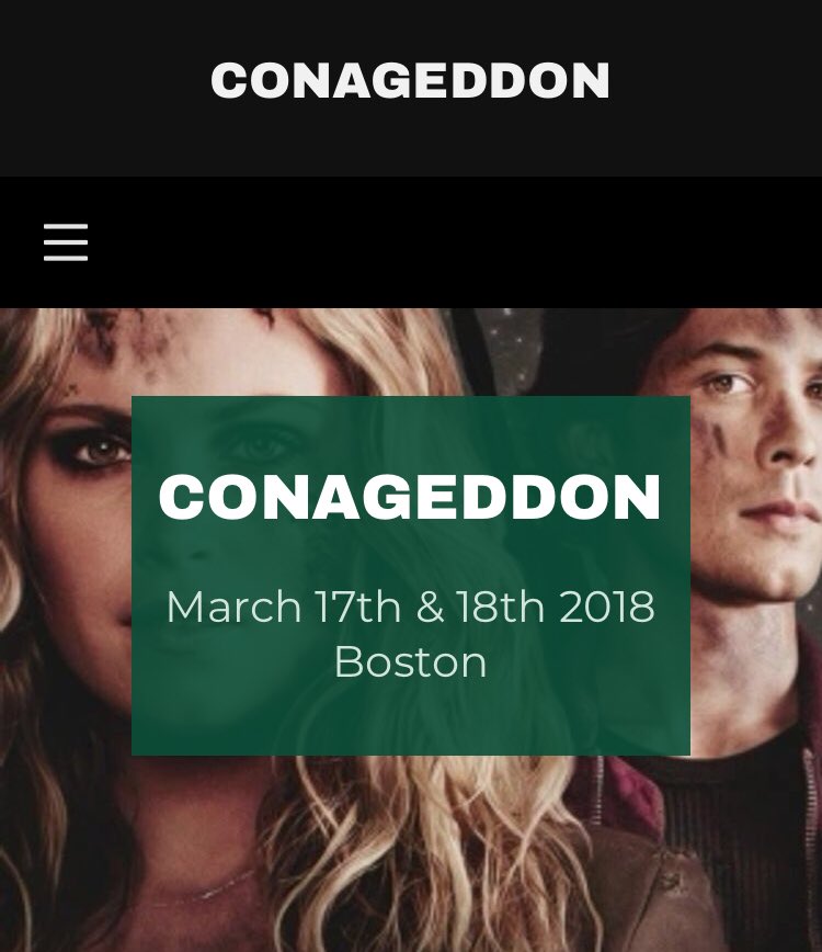 MBan20's tweet photo. Guess who’s going to @conageddon ? 🙋🏻‍♀️ That’s right, ME! Who am I gonna see there? #UnityKru #The100 

@MisElizaJane @WildpipM @Zach_McGowan @tasyateles @RhiannonMFish https://t.co/uJRyxW47N0