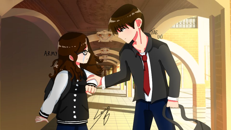 Samy B-ARMY on Twitter: "BTS - V and ARMY Anime fanart # ...