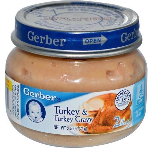 NaughtyRubio's tweet photo. On my nights off, I sometimes get little bit crazy and eat babies food. Thx @GerberLife #thanksgiving #takenote https://t.co/A9Ter7Rrqy