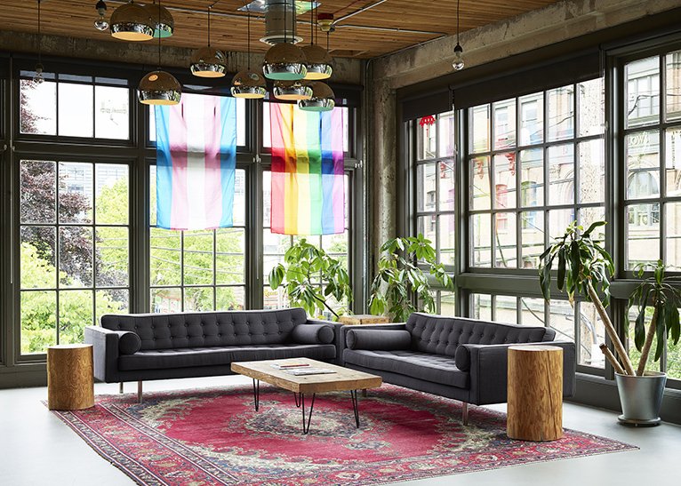 Substantial, a Seattle digital product studio needed new digs for its growing team. Taking over the top floor of a century old building in Seattle’s Capitol Hill neighborhood, it tasked goCstudio with creating an open space that would engrain more social eventsinto its culture.