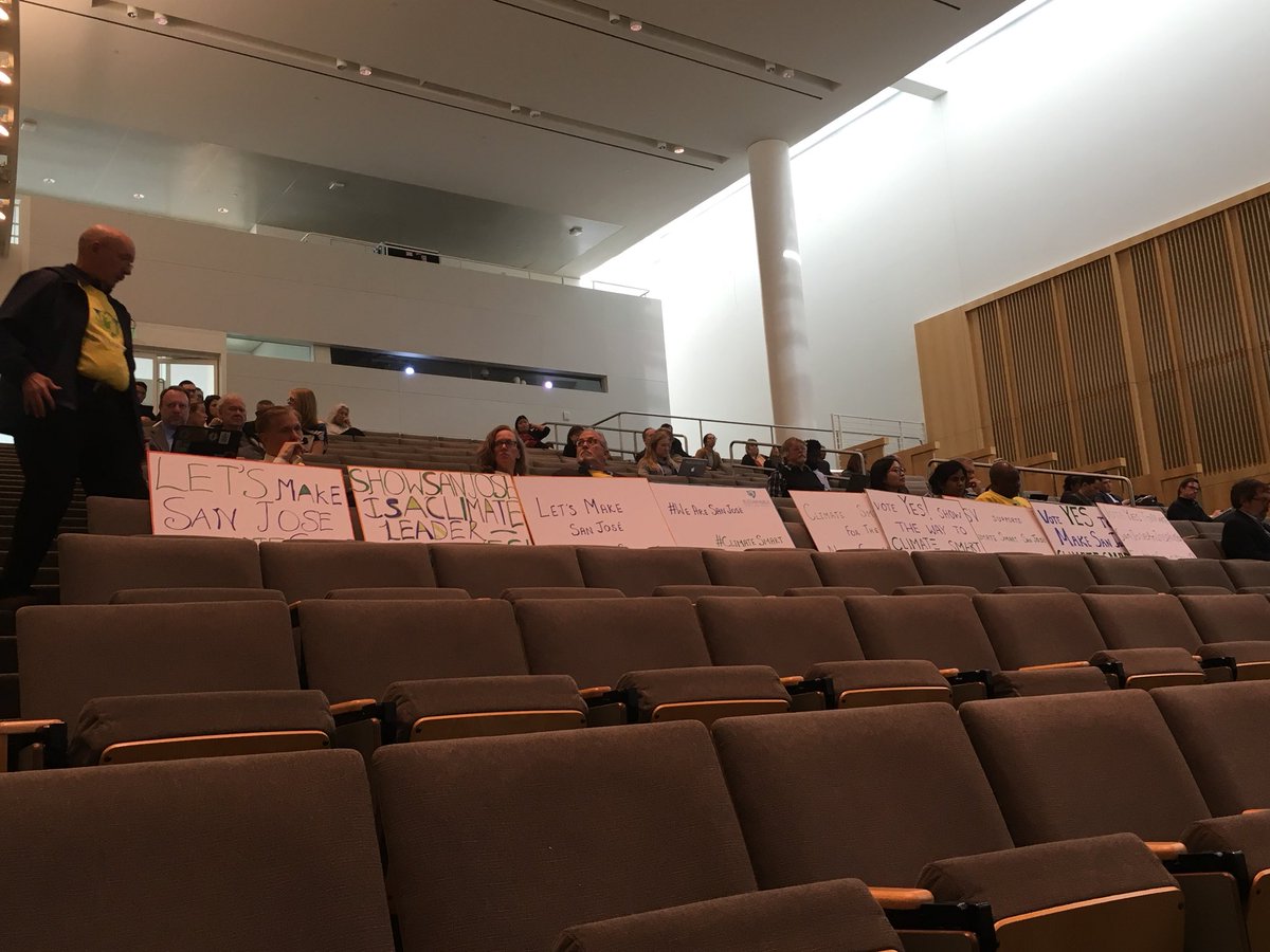 CatalyzeSV's tweet photo. Supporting San Jose's effort to approve Climate Smart San Jose Plan. Lot's of good speakers and public engagement in support of this.
#CatalyzeSV #placemaking #win6 #WNAC https://t.co/8OyJoH1Edx