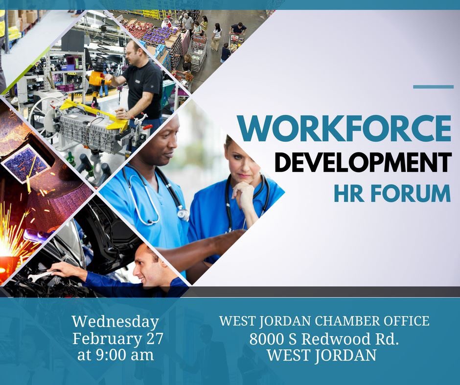 Attention all managers! Need more employees? Need better employees? Come and learn how leverage our community resources to build your workforce TOMORROW at our Workforce Development HR Forum @9:00 am here at the Chamber Office!