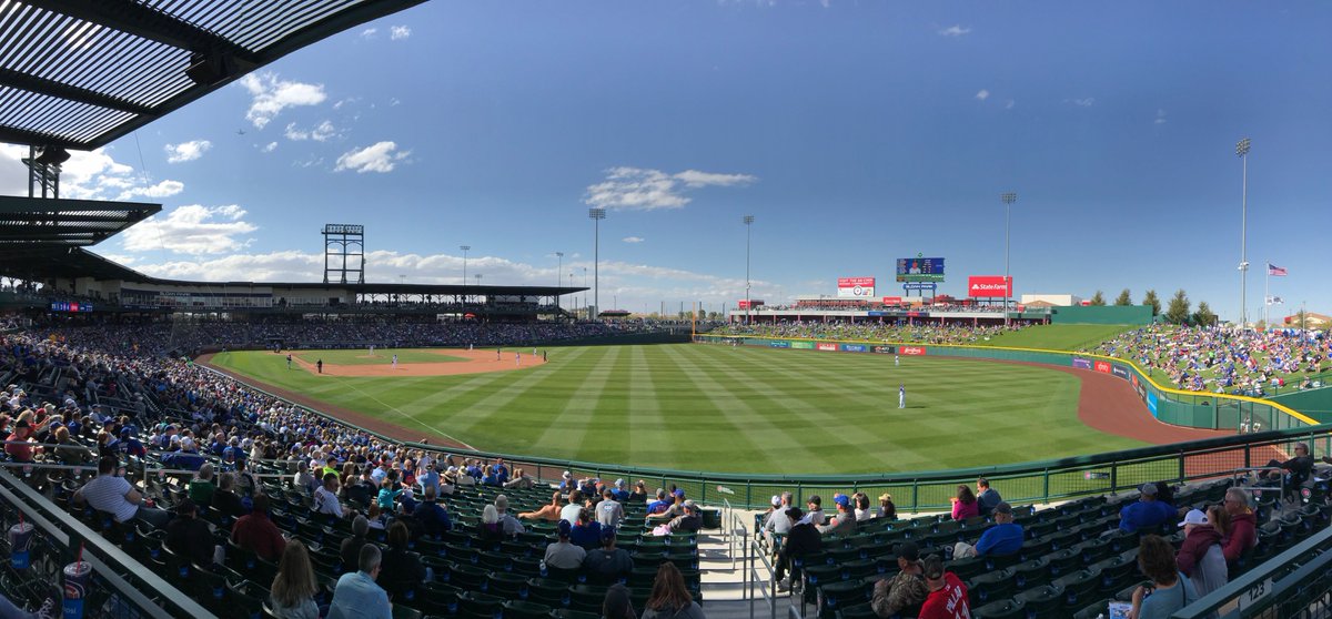 Cubs's tweet photo. Cubs win!

Final: #Cubs 6, #WhiteSox 5. #SpringTraining https://t.co/wyn6UdcLx0