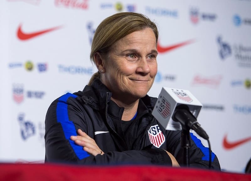 nbsportslive's tweet photo. Three of the four coaches in the #SheBelievesCup tournament are women the USA’s Jill Ellis, Corinne Diacre of France and Steffi Jones from Germany These will also be the first matches in charge for England’s new head coach Phil Neville, a former Manchester United and Everton star https://t.co/0OrEwajBrt