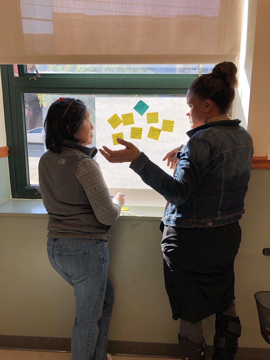 MsKlafter's tweet image. Just a little #designthinking exercise with the amazing @SFIndependence faculty #howmightwe