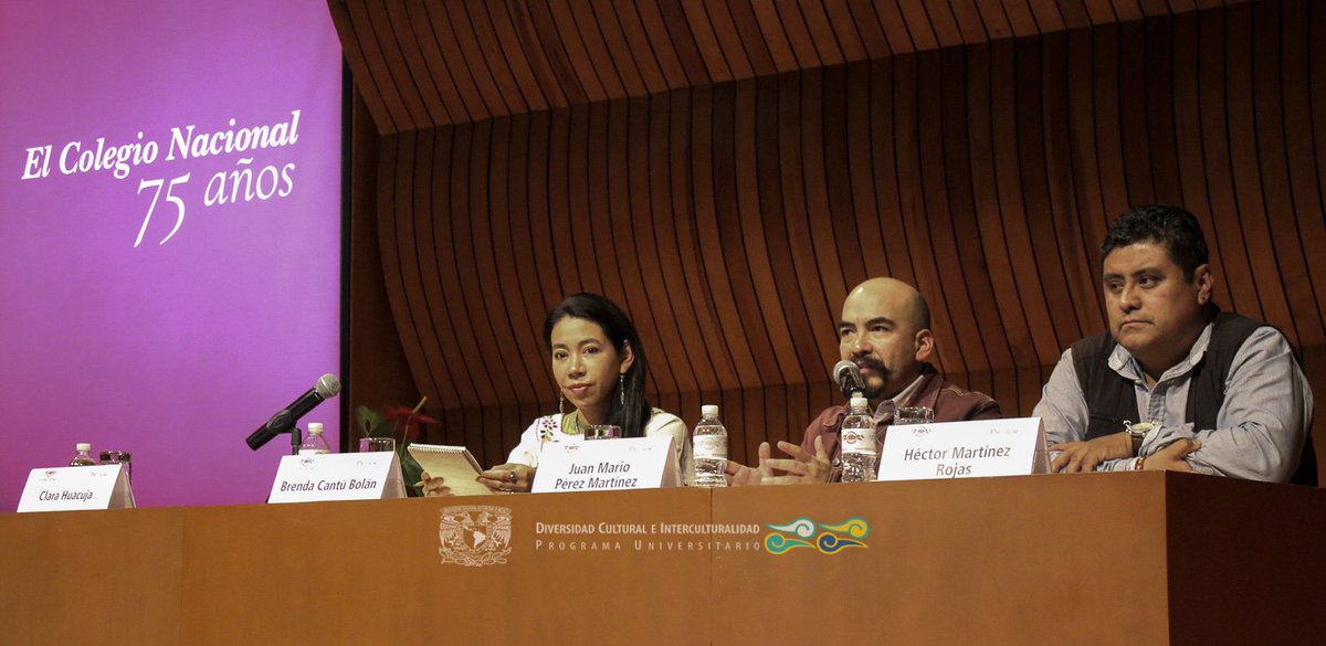 puic_unam's tweet photo. En el marco de la celebración del Día Internacional de la Lengua Materna (DILM), se realizó, en el @ColegioNal_mx , el conversatorio de editores en lenguas indígenas, organizado por el @INALIMEXICO  #MéxicoMultilingüe.  #DILM2018 
galeria completa: https://t.co/sBRwJvPF96 https://t.co/LCWae3Anlj