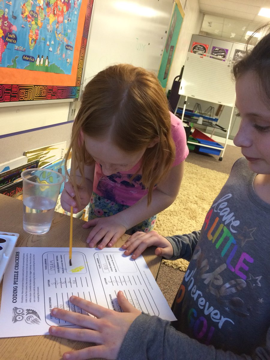 LearnLaura's tweet photo. Code crazy kids @TheFortFalcons #BPSSteam #bpsne #teambps #bpskidstime #binaryalphabet https://t.co/GGp5RakG93