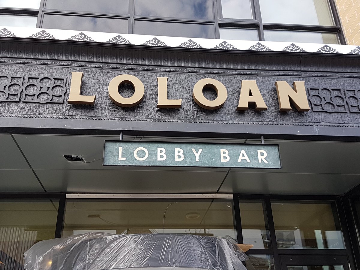 AlexBielak's tweet photo. So much cleaning and polishing going on. I think the answer is "soon". "Very soon". @loloanlobbybar #viewfromtheoutside https://t.co/x5l6id4LFL