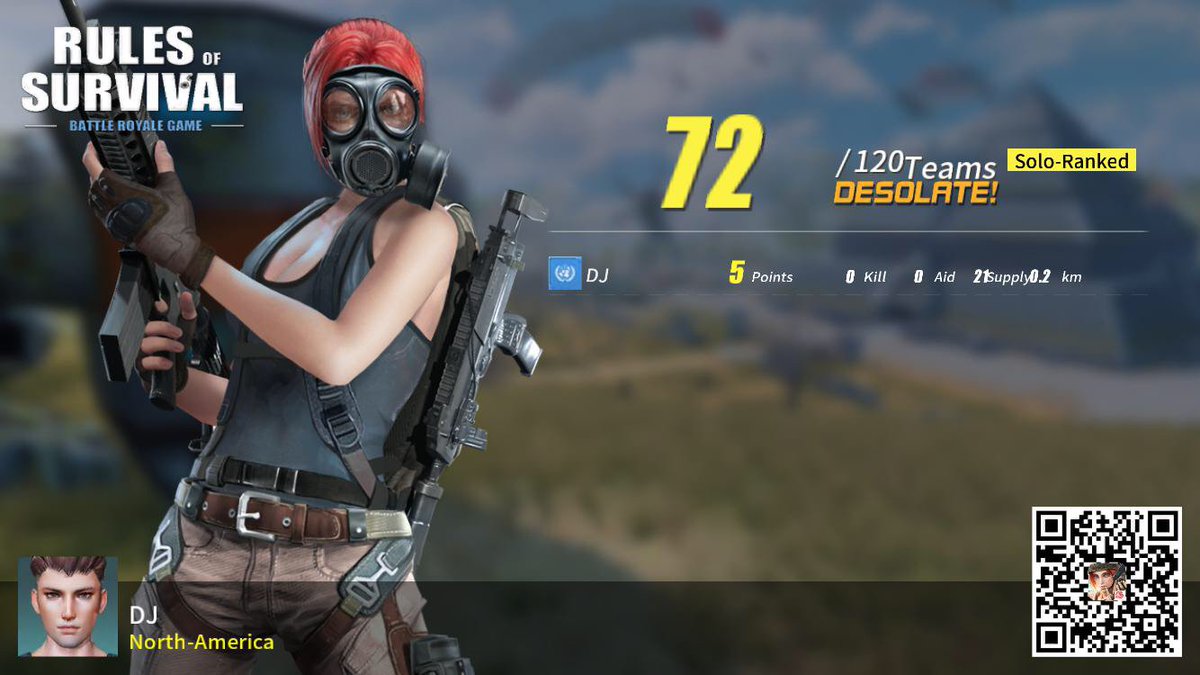 #RulesofSurvival