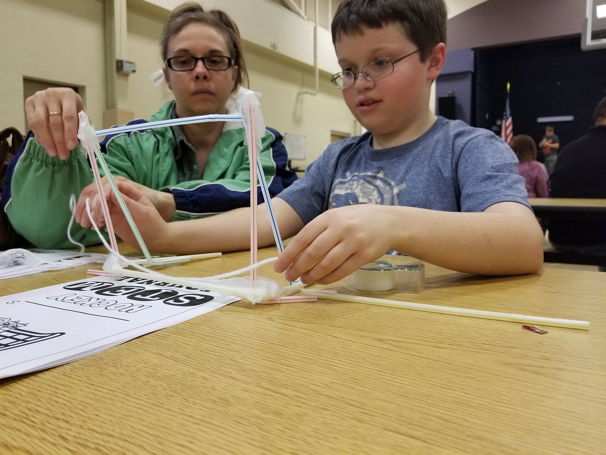 MrJoshuaKennedy's tweet photo. Students and teachers competing in the Winter Olympics at @WilsonsCreekInt STEAM Night.

@officialSPS #spslearning #steamsps #Olympics2018 https://t.co/E6TIE96fCq