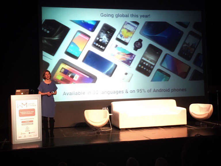 Feraccorsi's tweet photo. #AI introduced by @Google expert @tilke who brought to @Women_in_Mobile an engaging presentation introducing us to their #voicerecognition #picturerecognition #ontimetranslation π£. The queries used were fantastic! ππ½#womenintech #WIM2018 https://t.co/lCMZvKyZVz