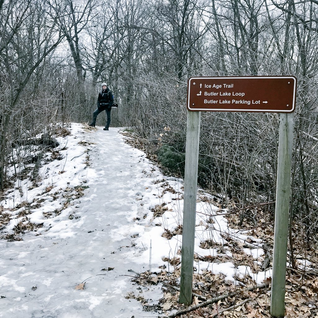 Just 2.5 hours north of Chicago, the icy Kettle Moraine waits for you to hike. Just make sure you bring your crampons ❄️☃️ #travelwisconsin <a href="/IceAgeTrailOrg/">Ice Age Trail</a> #trailchat