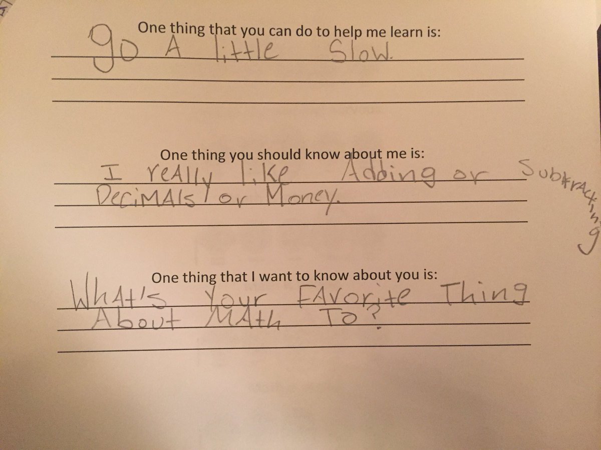 MsDavisMath17's tweet image. ELT students filled out a survey today at the start of our program, and on the last page had a chance to answer some “getting to know you” questions. I loved the responses 😂