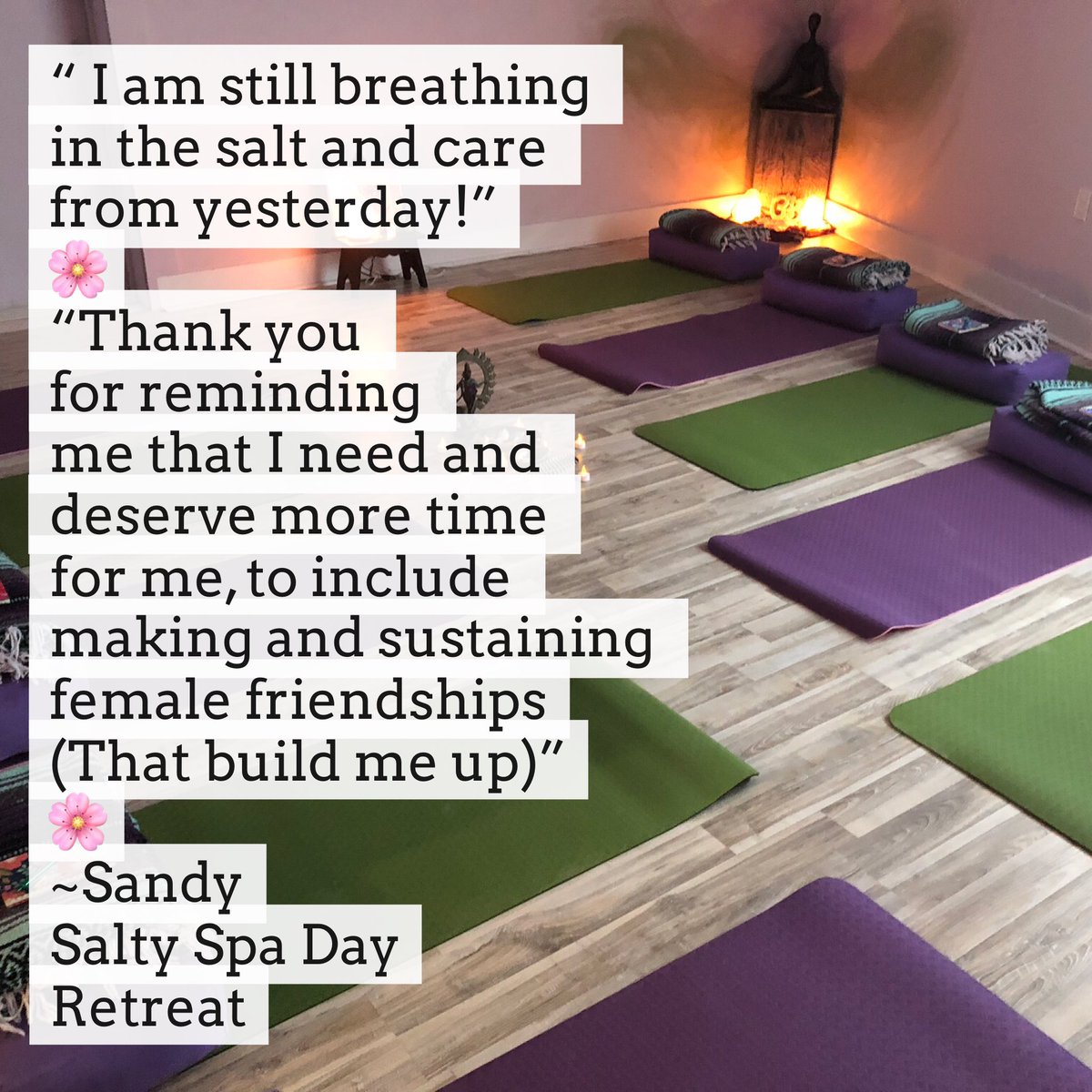 Magical day at the retreat. 🌸Find out more about that day. instagram.com/p/BfuDcZvnGl9/ #retreat #saltspa #massage #yoga #palosanto #infraredsauna #rejuvenation #nourishandrestore #pampering #selfcare