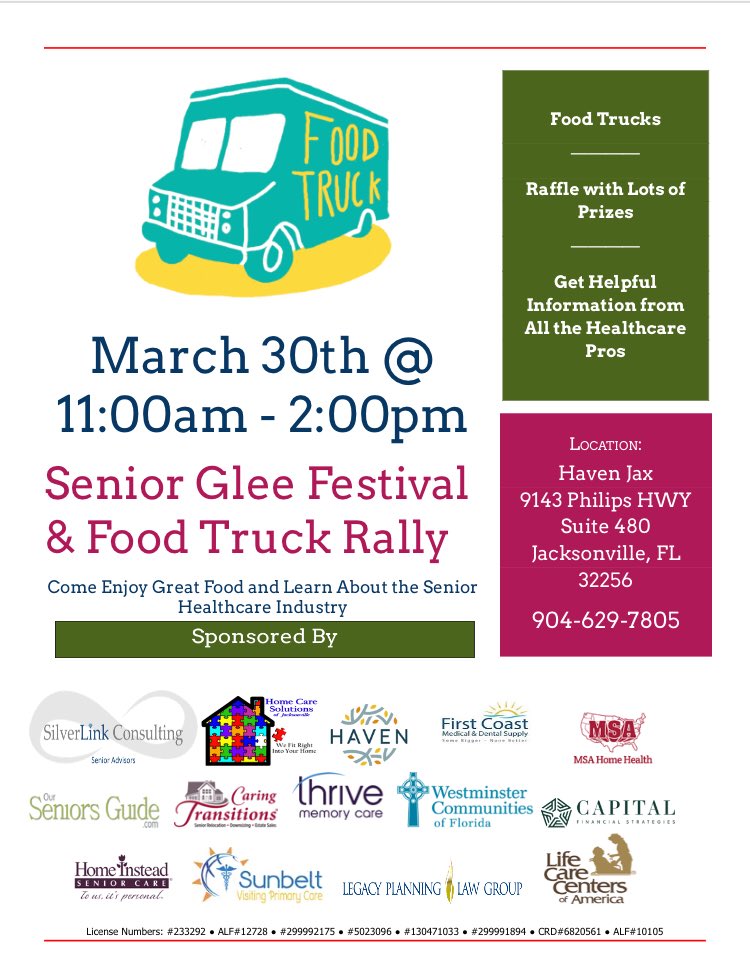 JaxHomeCare's tweet photo. #helpingseniors #eldercare #festival #jaxhomecare #homecare https://t.co/2Ig1crt8zw