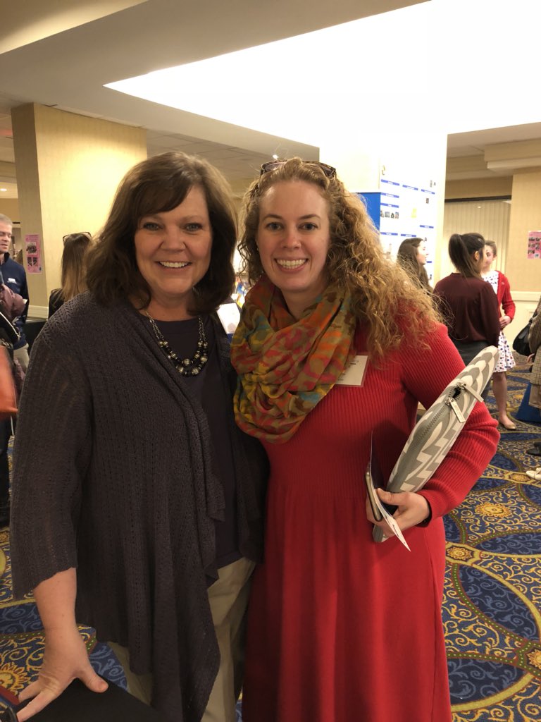 JKirchner10's tweet photo. Very cool to be modeling a social studies lesson today at the @KAGEgifted conference &amp; see a former student in the room —especially one who chose to teach!  Made me proud! @katiefegley  #KAGE2018 https://t.co/aHxn14HMN4