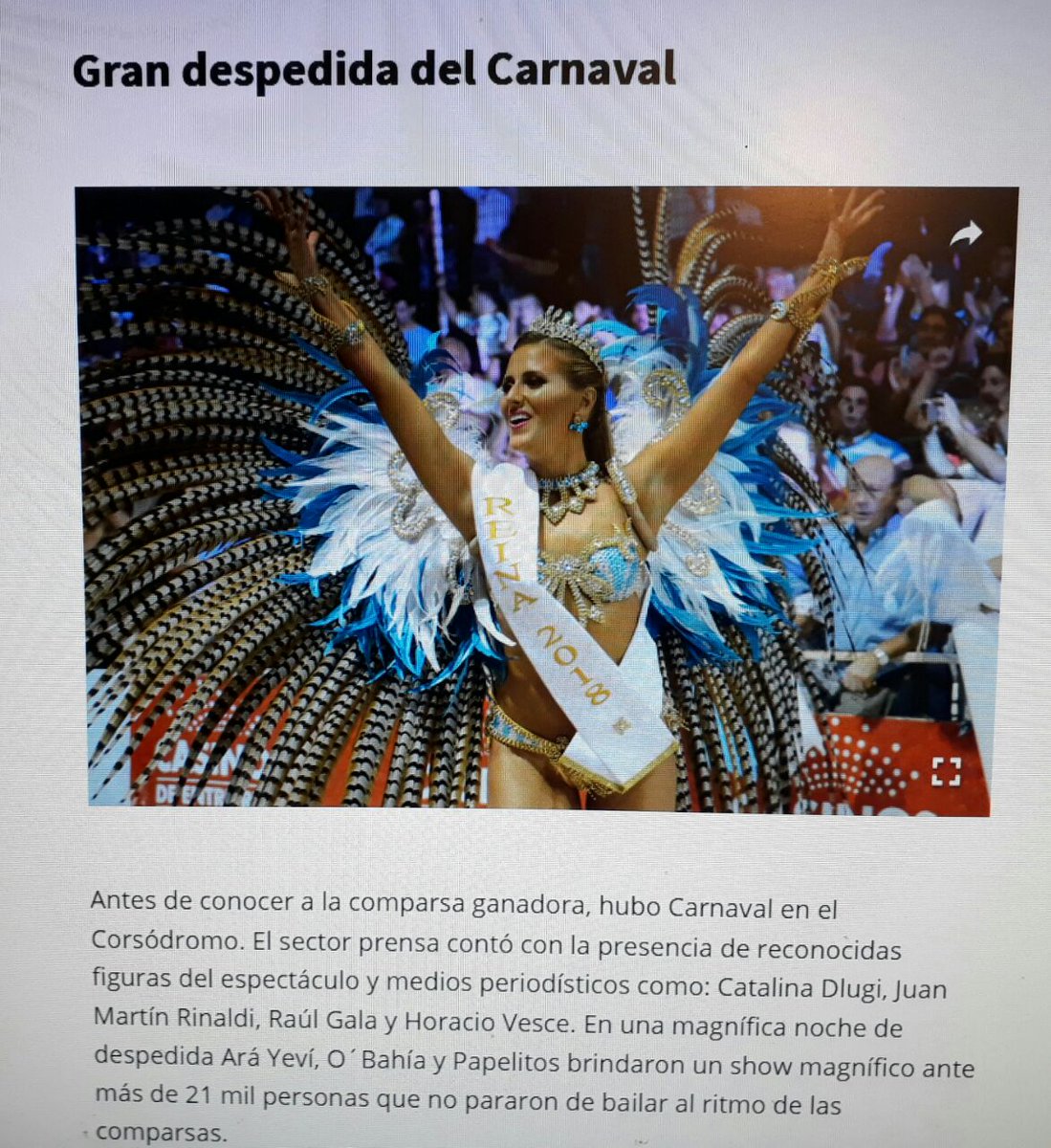 RAULGALA's tweet photo. Gracias a la prensa de #GualeguaChu #CarnavalDelPais por mencionarme en mi paso por el carnaval 2018 @GualeguaychuHoy https://t.co/lMnueMRLJI