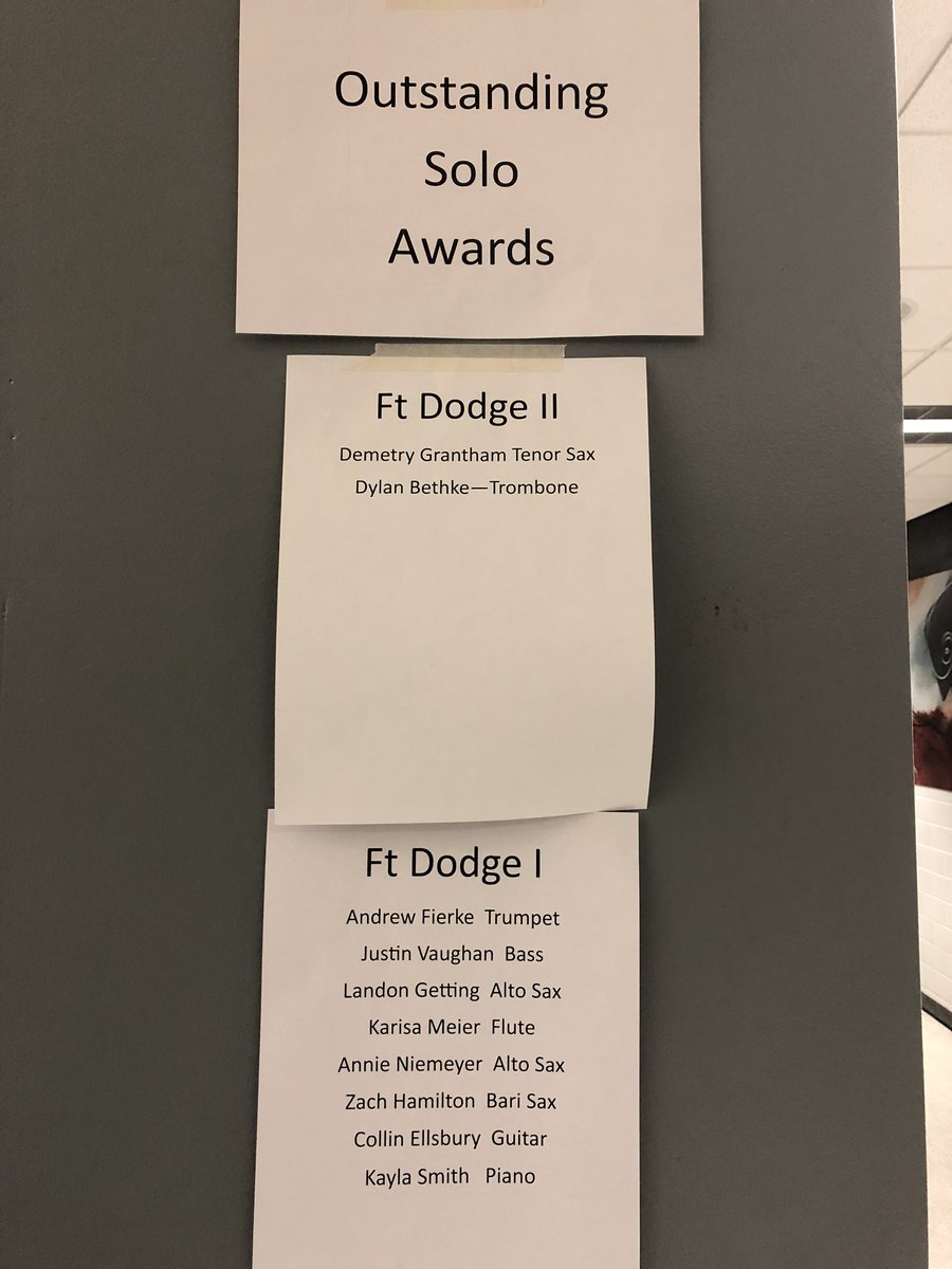 NCIBA District Jazz this afternoon at FDSH.