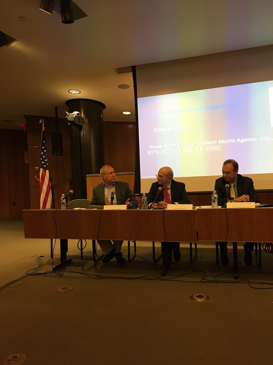HipCounsel's tweet image. Interesting discussion of the issues and interconnection of #proportionality #A2J and #cost-shifting #JudgesPanel here at @CardozoLaw hosted by @CardozoIPIL @DavidHorrigan @RelativityHQ @acedsonline @kayleewalstad @mackmary