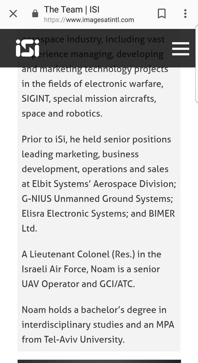 Israel911Facts's tweet photo. They got them from a company called ImageSat International. An Israeli company whose CEO is a Lt. Col. in the Israeli Air Force &amp; who has worked for multiple Israeli defense companies. The propaganda runs deep. https://t.co/RfwExhFLS2