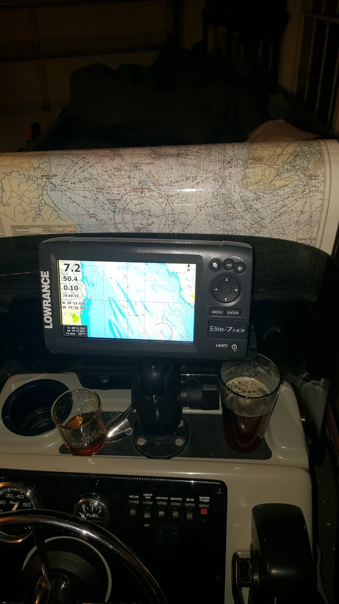 walleye_killer's tweet photo. Sitting in the boat tonight having a bourbon and an IPA. Studying charts and GPS waypoints. Cabin forever has set in. Another beverage or two and I may make boat sounds and pretend I'm navigating the Delaware Bay.
#herefishyfishy. #emptyfreezer
@ScotchTestDummi https://t.co/WYX0Qa5qnu