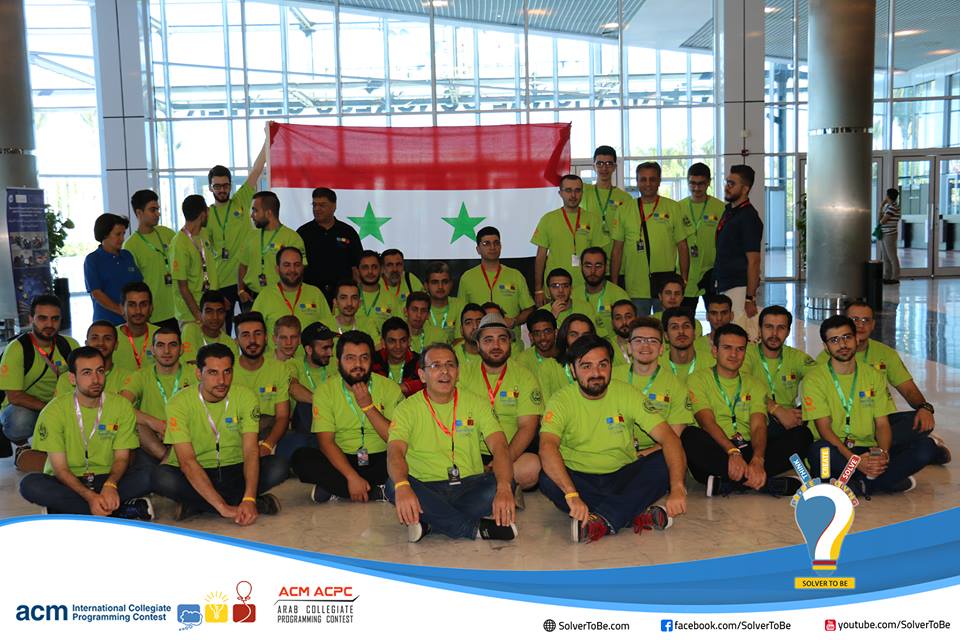 ICPCNews's tweet photo. #MeetTheTeams
From Higher Institute for Applied Sciences and Technology
   Meet #ICPC2018 World Finalist team “Saiyan Squad”
      And Coach Nizar Zarka:
Find out what sport they play to help their competitive programming at  
https://t.co/OVikKWXX4f #HIAST https://t.co/bBKEVuhO9w