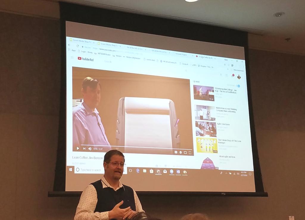 Lean Coffee's about to start! #scrumrva <a href="/markcpalmer/">Mark Palmer</a>