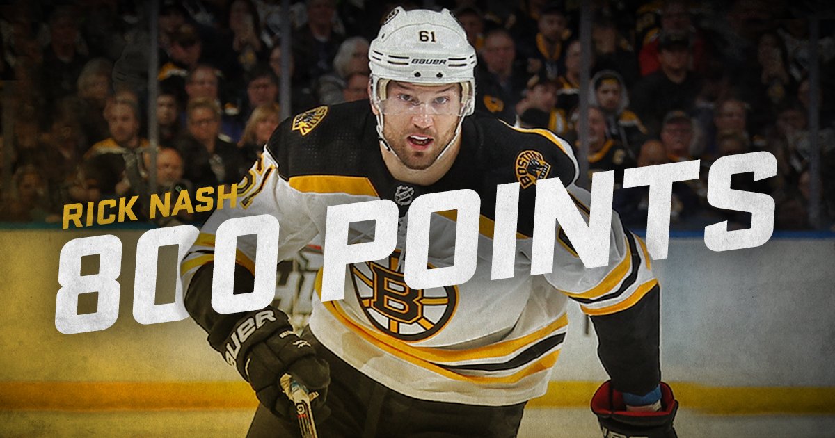 NHLBruins's tweet photo. Rick Nash's first-period goal was his 800th career point.

Congrats, Rick! #NHLBruins https://t.co/dEPcWrL14Q