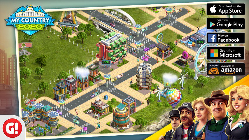 Check out my city in 2020: My Country! Play now and build a city of your dreams! #MyCountry2020