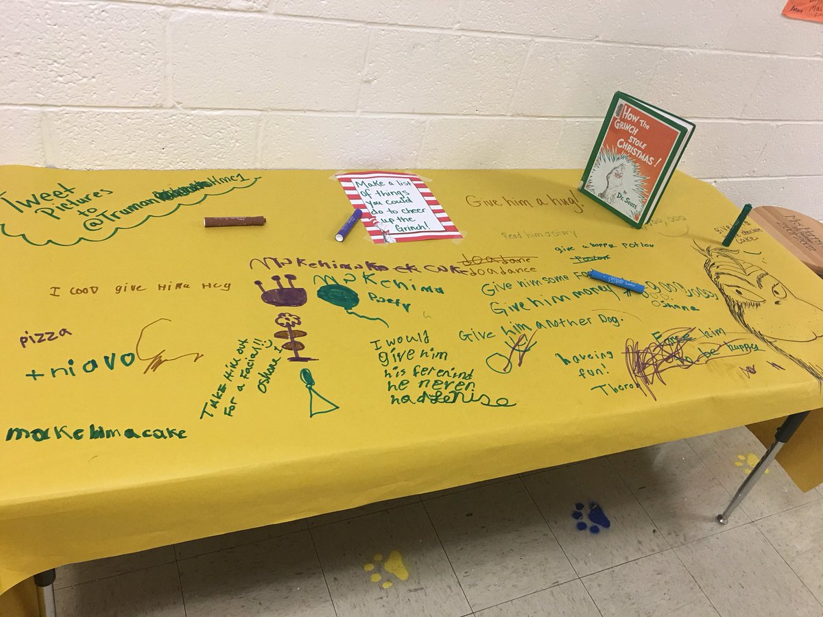 mrh5thgrade's tweet photo. What would you do to cheer up the Grinch? @TrumanHMC1 https://t.co/5k0N8RclVD