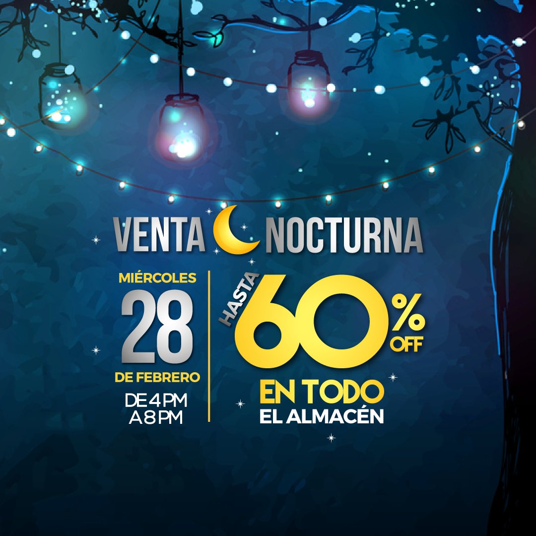 TempoDesignPA's tweet photo. ¡MAÑANA!🙌🏻 Gran VENTA NOCTURNA🌛 desde las 4pm hasta las 8pm. Estamos🎉 REMATANDO FEBRERO con HASTA el 60% OFF🔴 en TODO. ¡Ven YA a Tempo Design!🏃🏻‍♂
*Válido solo el 28 de Febrero
*No aplica en decoración y colchones
https://t.co/hAk3d9vLb2 https://t.co/6SUon2lJUa