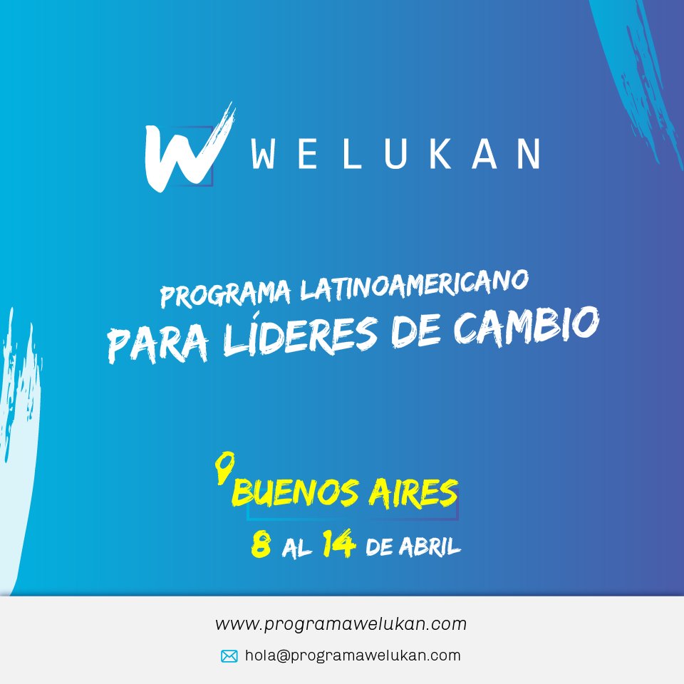 AshokaConoSur's tweet photo. ÚLTIMOS DÍAS para inscribirse al #ProgramaWelukan para líderes de cambio de Latinoamérica. Queremos brindarte herramientas para lograr metas personales y profesionales que puedan dejar una huella positiva 🙌 Toda la info en https://t.co/RpnFn9dYIT
@damasco_co @Emprediem https://t.co/JQ4zo31mM4