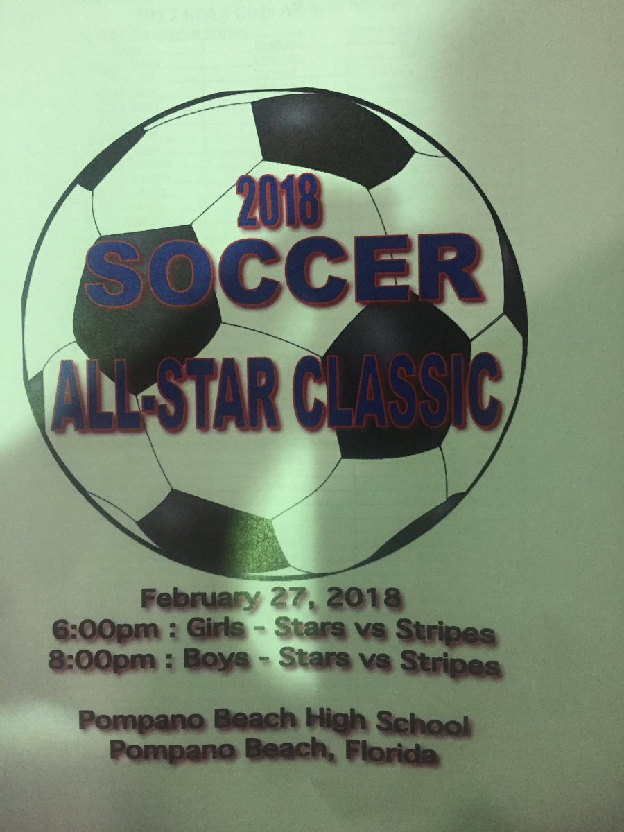BCAA_Sports's tweet photo. 2018 BCAA Boys Soccer All-Star Classic. Stars vs Stripes.  We just kicked off at Pompano Beach High School!  Close?  If so, join us! $7! https://t.co/YEUQLV48x9