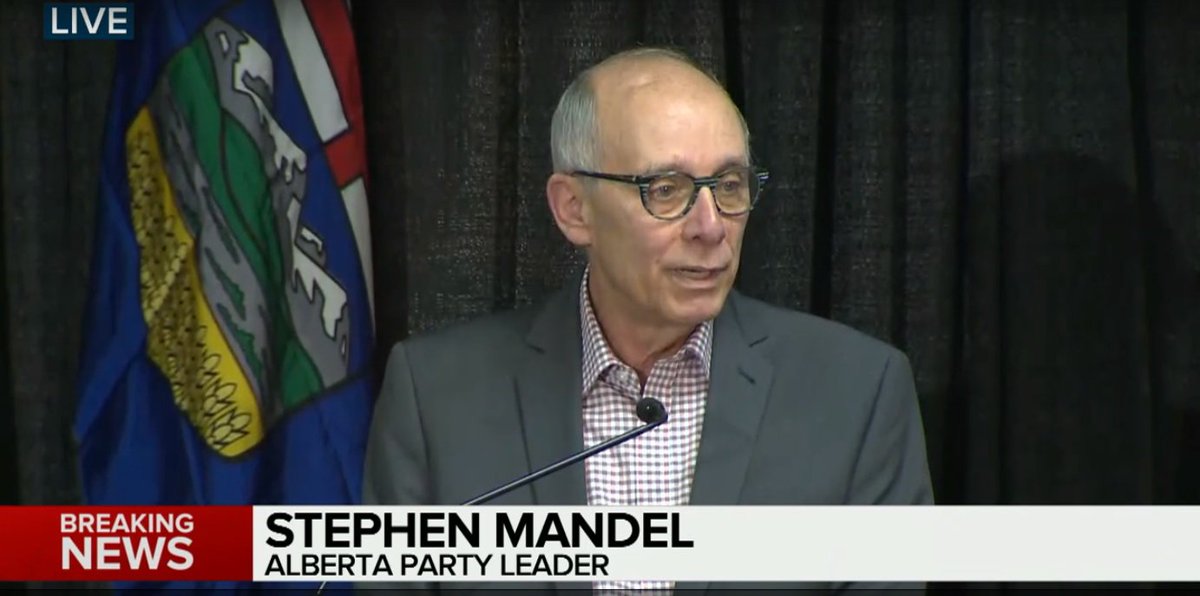 CityNewsYEG's tweet photo. UPDATE: Former Edmonton mayor Stephen Mandel chosen as new @AlbertaParty leader. #yeg #ableg #yyc https://t.co/Hy1ZAQpmb7