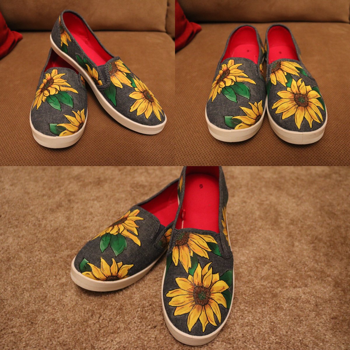 ChiantiDesigns's tweet photo. I am so proud of how these turned out. They are definitely one of my favorite projects. Soon they will be off to their new home! On to the next project. 🌻 #busy #work #project #commission #smallbusiness #sunflowers #art #painting #colorful #yellow #spring #summer #like https://t.co/jDDDgHqf8b