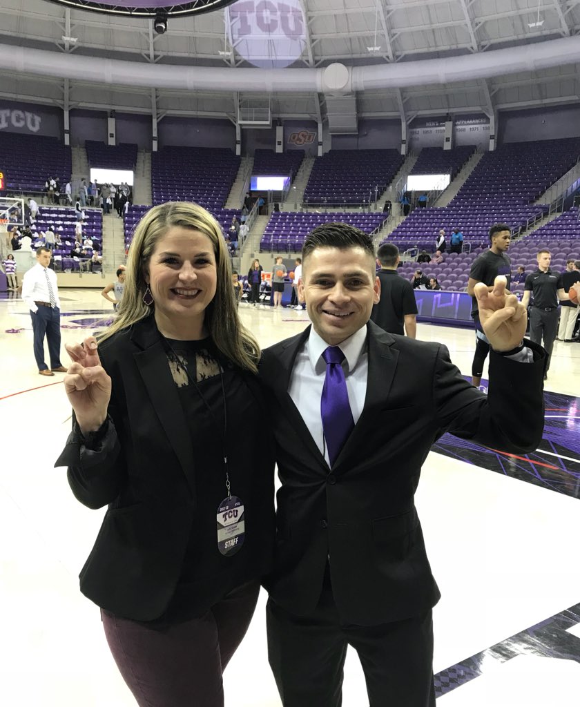 TCUJulie's tweet photo. Last game for this Rock Star GA! Have truly enjoyed working with @m27rael the past two seasons. Watch out world cause heβs coming! #UpTheFunk #SuitUpforSeniors π’ https://t.co/u4SX6aTEZT