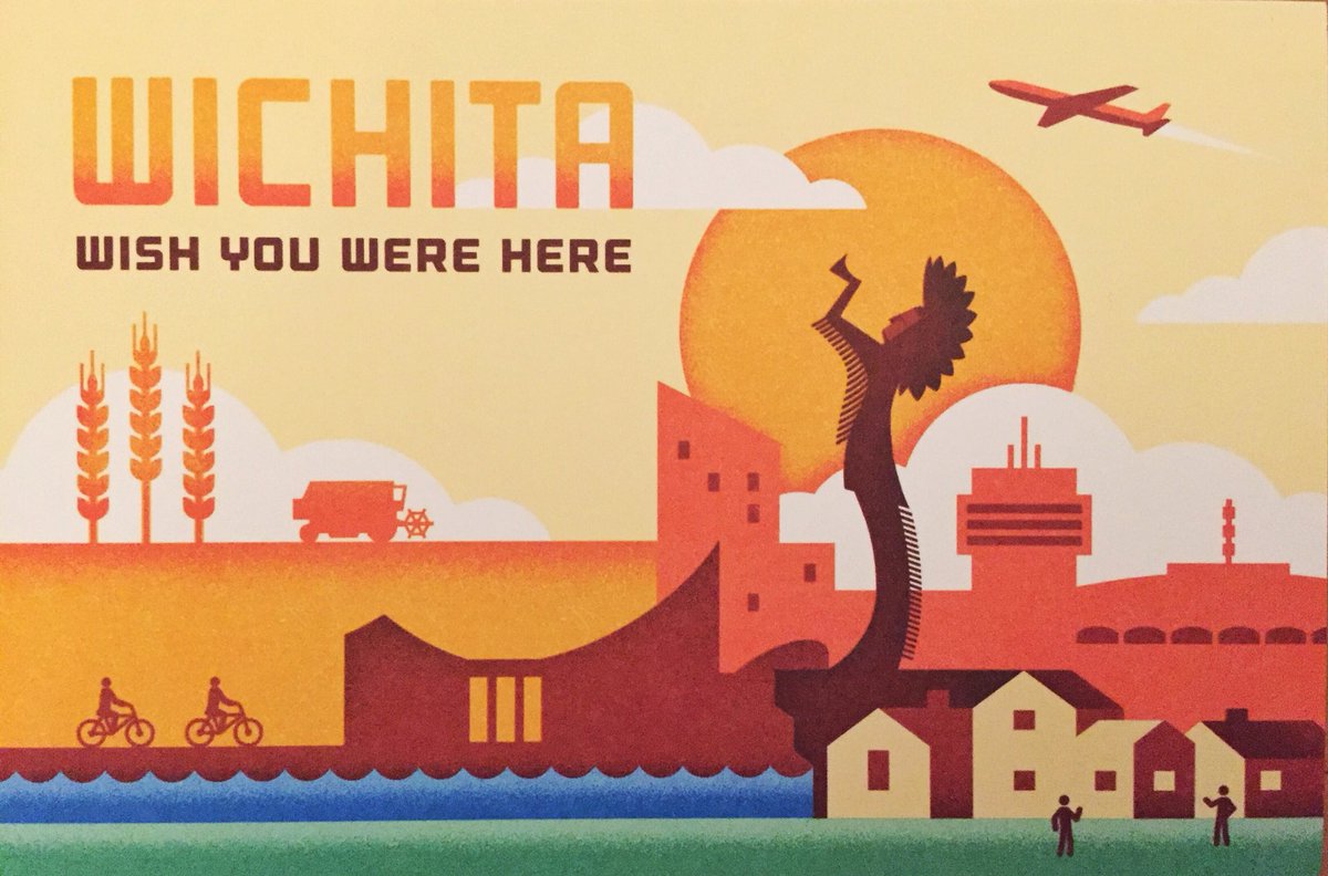 WichitaWithLove's tweet photo. Does anybody still have one of our postcards pinned up somewhere? #FromWichitaWithLove https://t.co/cMnv6JJBn0