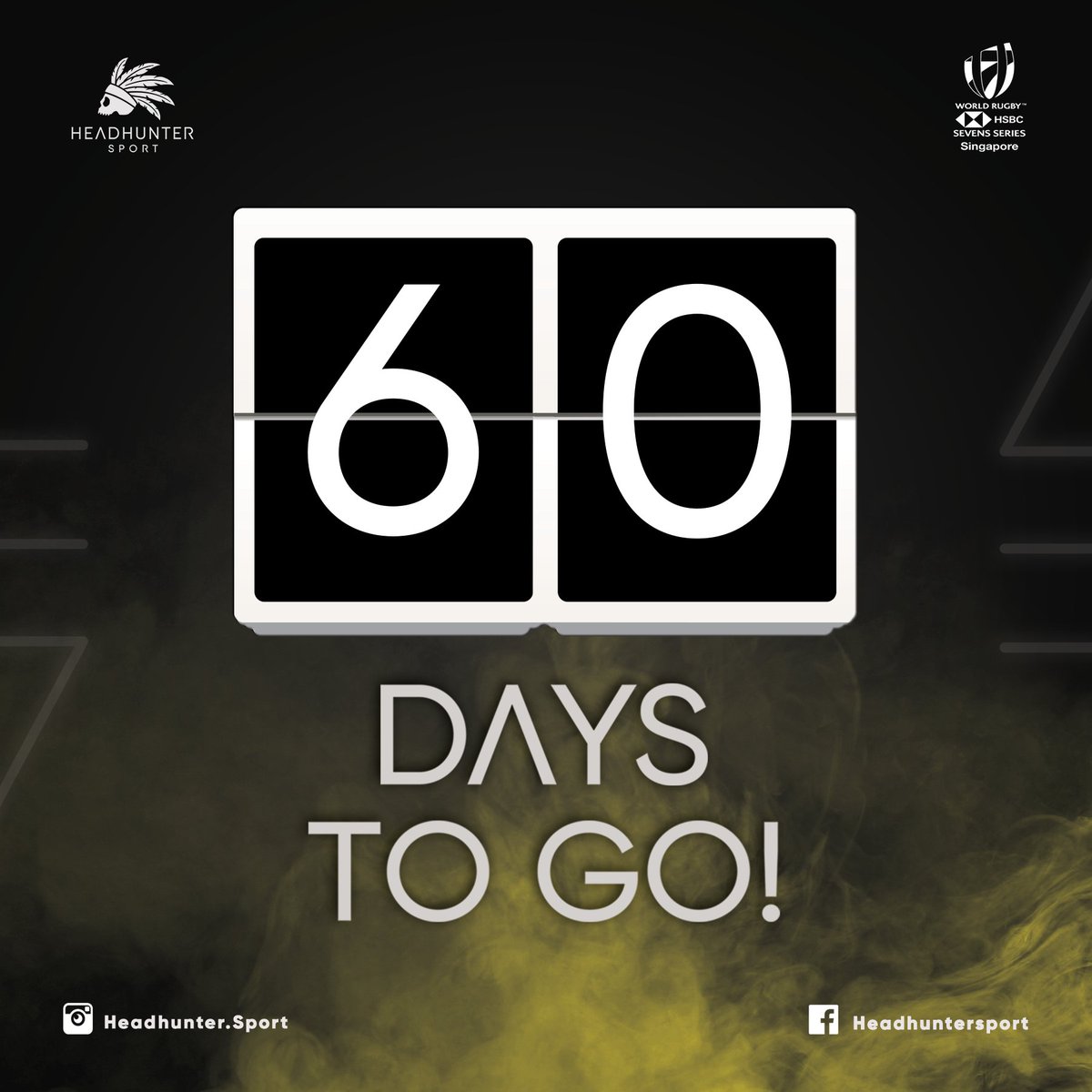 And the countdown... begins! Come and cheer for your favourite teams at the #sgrugby7s ! Mark your calendar for April 28th &amp; 29th. <a href="/sgrugby7s/">HSBC Singapore Rugby Sevens</a>
#singapore7s #rugby #Rugby7s