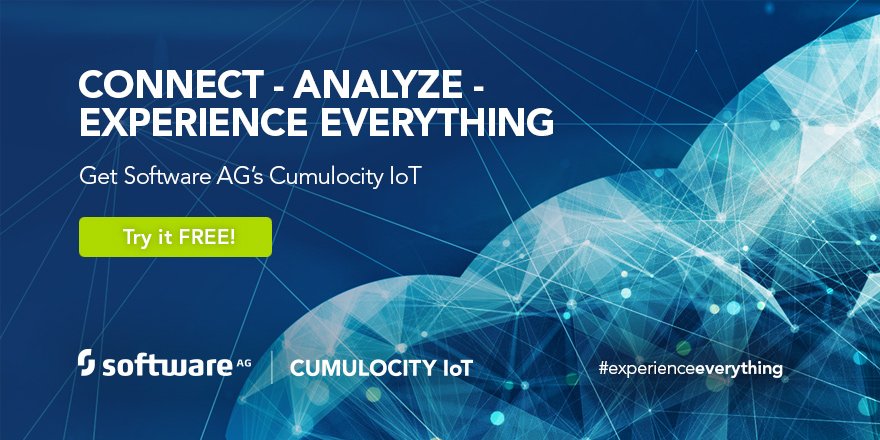 Simplicity, agility and rapid proof of value is what you need in an IoT platform. Try Cumulocity IoT free today! bit.ly/2ENuAKo