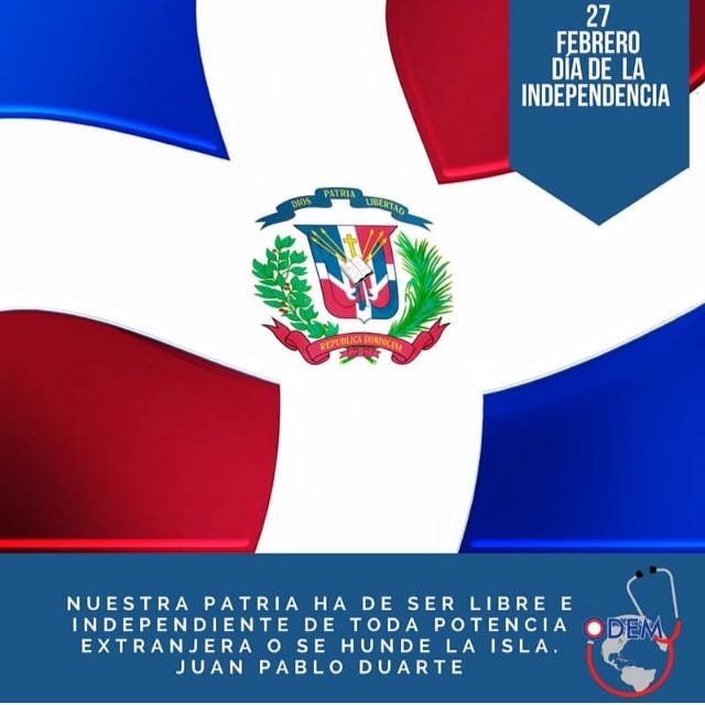 hj_chapman's tweet photo. Día de la Independencia de la República Dominicana #Quisqueya #ODEM #IFMSARD @Anthverest1 @YessiPAlcantara @CalineMattar @joserlucianos_r @unibeenlinea 🌞🇩🇴🌎 https://t.co/ONgiJSMOnF