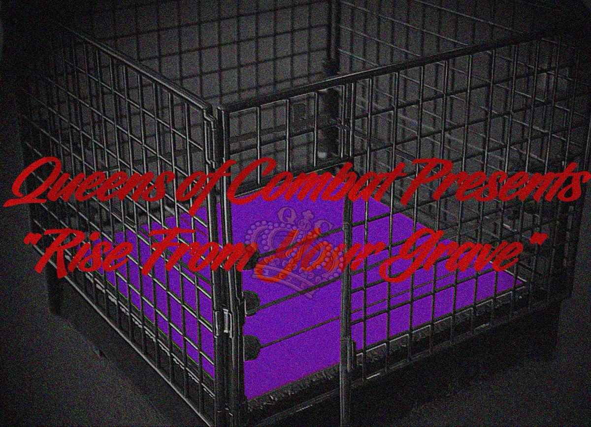 queensofcombat's tweet photo. @realsuyung vs @HudsonEnvy . One woman will be victorious. One woman won't make it out alive. For the first time ever we will have a Cage Match to determine the QOC Champion. You won't want to miss this! #qoc #RiseFromYourGrave #suyung #undeadqueen #hudsonenvy #metalqueen https://t.co/9MTUCq95ie