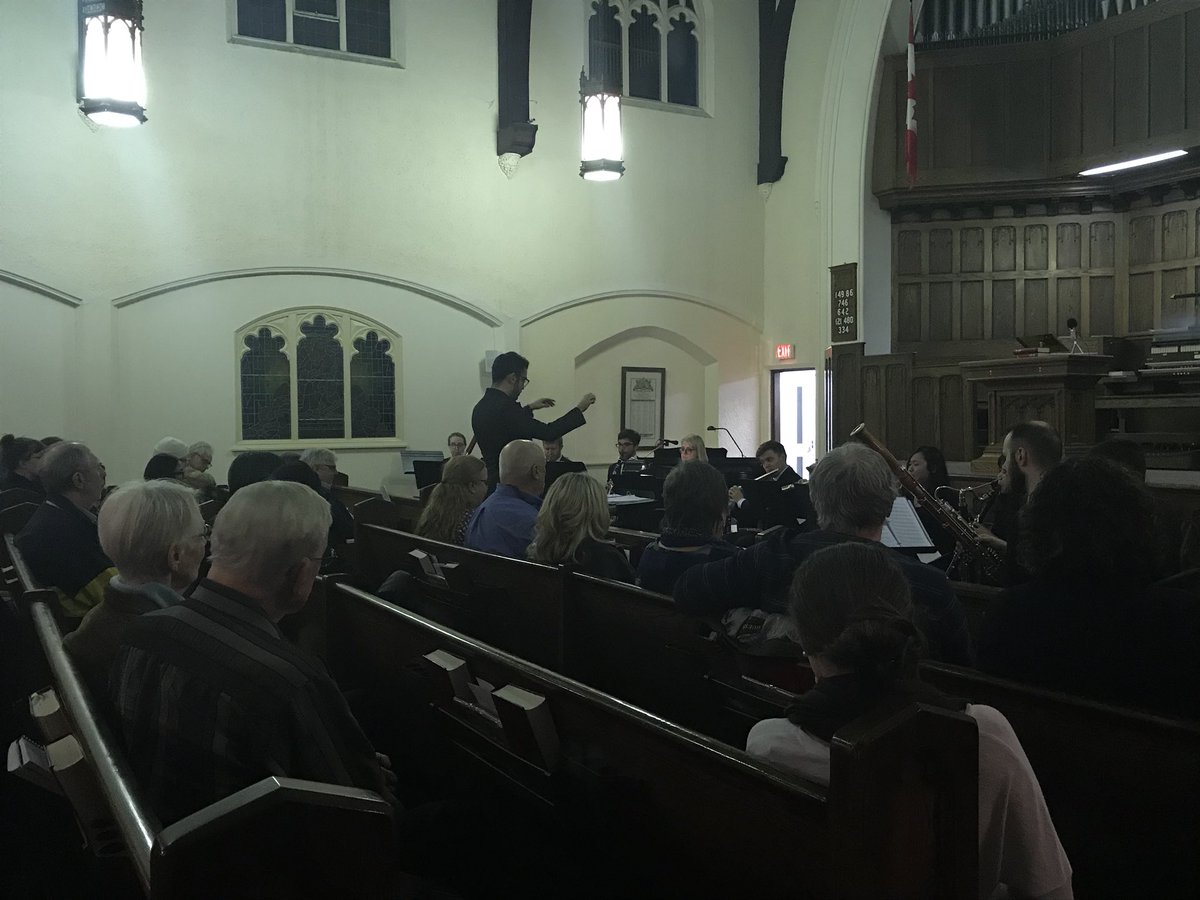 @TorontoWinds  ‘Ontario Pictures’ - lovely seeing so many friends and colleagues @drmaddixmusic <a href="/SoDupuis/">Sophie Dupuis</a> <a href="/katwatson007/">Katherine Watson</a> <a href="/cmcnational/">CanadianMusicCentre</a> <a href="/SOCANFoundation/">SOCAN Foundation</a> <a href="/LongMcQuade/">Long & McQuade</a> #toronto #newmusic #music #woodwind #composer #concert #performance