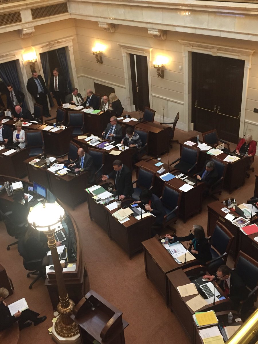 Working late tonight on the Senate floor. #utpol #utleg