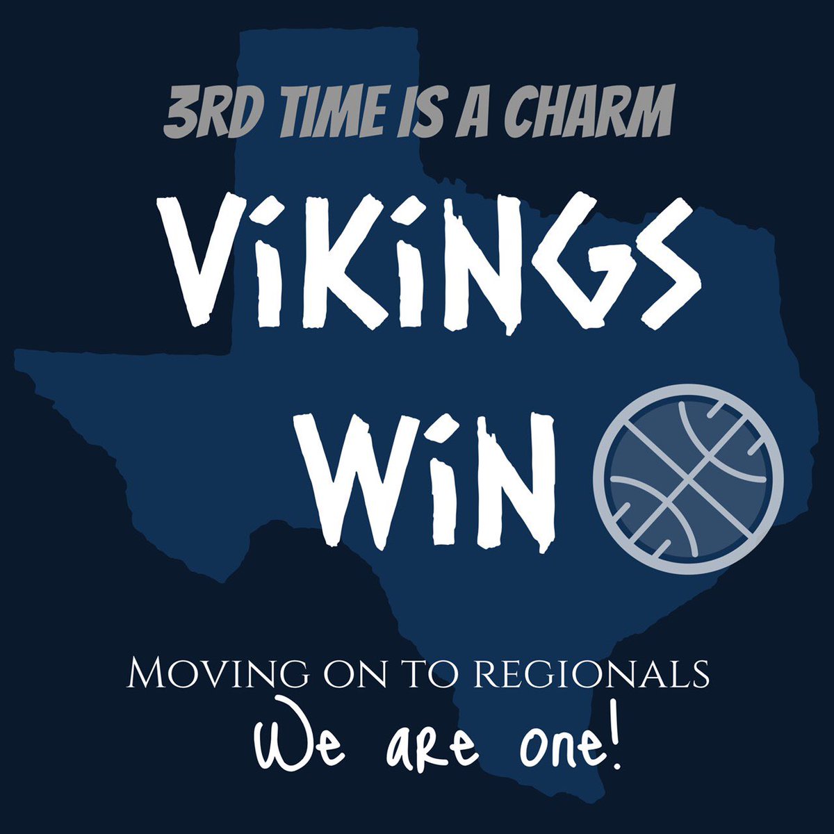 Third time is a charm! We’re going to REGIONALS! Bryan 73, Waco 71. #WeAreONE
