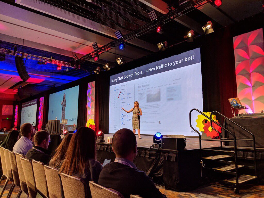 ManychatHQ's tweet photo. Having a blast with manychatters at T&amp;C 2018! 😃

Thank you for all the inspiration. So many success stories and feedback 🙂 

We are so lucky to have the best customers in the world! ❤️

#manyparty #manythanks #messengermarketing #TCS2018 https://t.co/uapu6o9ZKR